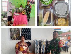 Babinsa Kawal Pendistribusian Makanan Bergizi Gratis di Sekolah