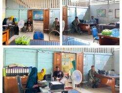 Babinsa Aktif Komsos Bersama Perangkat Kelurahan Menjadikan Hubungan Kerja Antara Babinsa Dan Aparat Kelurahan semakin solid