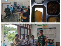 Babinsa Gencarkan Pendistribusian Makanan Bergizi Dari SPPG Bunta, Ribuan Siswa Tersenyum Bahagia