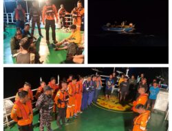 Aksi Sigap, Pos TNI AL Luwuk Lanal Palu Bersama Tim SAR Gabungan Bantu Evakuasi Kecelakaan Kapal KM Bonanza 02 di Perairan Balantak