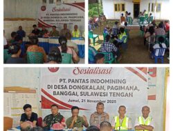 Ini Penyampaian Danramil 07/Pagimana Saat Hadiri Sosialisasi PT. PANTAS INDOMINING Di Desa Dongkalan