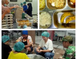 Babinsa Kodim 1308/LB Monitoring Pendistribusian Makan Bergizi Gratis