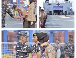 Bangun Generasi Muda, Saka Bahari Lanal Palu Ikuti Kegiatan Pembinaan Pembentukan Karakter Maritim 2025