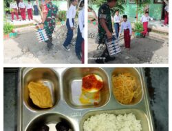 Babinsa Serda Noldi Ama Menjamin Distribusi Program Makan Bergizi Gratis (MBG)