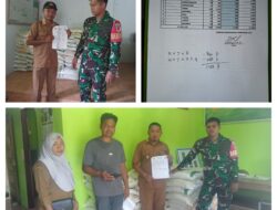 Sinergitas TNI Dan Desa ,Babinsa Penyaluran Bantuan Pangan Tahun 2025 Di Kecamatan Bunta