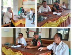 Komsos di Kantor Kelurahan, Babinsa Tingkatkan Kerjasama Yang Baik Dengan Aparat Kelurahan