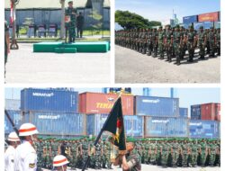 Danrem 132/Tadulako Dampingi Pangdam XXIII/Palawa Wira dalam Penyambutan Personel Brigif TP 30/KN