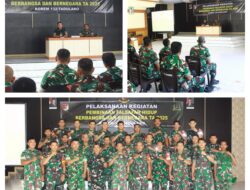 Korem 132/Tadulako Gelar Pembinaan Falsafah Hidup Berbangsa dan Bernegara: Perkuat Karakter Prajurit di Era Dinamika Kebangsaan