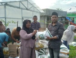 Monitoring Bersama Muspika & Tim PKH, Bantuan Pangan Kemensos Tepat Sasaran di Gampong Blang Panjou (48 KK)