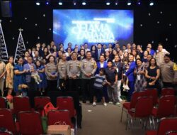 Kapolsek Pondok Gede Sambut Kunjungan Kapolres Metro Bekasi Kota Tinjau Kesiapan Pengamanan Gereja GBI Lewi.