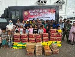 Kapolres Pidie Salurkan Bantuan Akpol 2005 Untuk Warga Terdampak Banjir di Kabupaten Pidie