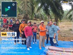 Penyerahan bantuan dari keluarga besar PTPN peduli bencana