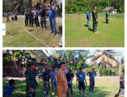 Ws Danramil 07/Pagimana Tinjau dan Ukur Lahan Pembangunan Koperasi Desa Merah Putih Di Desa Pinapuan
