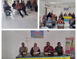 Danramil Hadiri Lokakarya Mini Lintas Sektoral Dalam Rangka Mensukseskan program Kesehatan