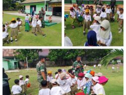 Keceriaan Mewarnai Outing Class Edukatif TK Negeri Pembina Di Makoramil 1308-10/Salakan