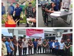 Danramil 07/Pagimana Menghadiri Pemusnahan Barang Bukti Di Ka Cabjari Pagimana