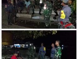 Perkuat Keamanan Wilayah, Babinsa dan Linmas Gelar Patroli Sinergitas Malam