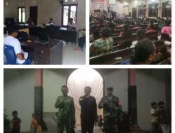 Berikan Rasa Aman dan Nyaman, Babinsa Koramil 03/Batui Laksanakan Pengamanan Ibadah Natal