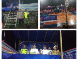 Mewakili Danramil, Batibung Moilong Hadiri Pembukaan Volly Ball Semi Tournamen Sekar Jaya Cup II Tahun 2025