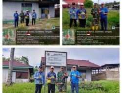 Wujudkan Ekonomi Kerakyatan, Babinsa Tolando Kawal Pengukuran Pembangunan Koperasi Desa