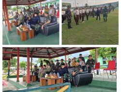 Dandim 1308/LB Dampingi Danrem 132/Tadolako Buka Persami KKRI Di Kipan C Yonif 714/SM