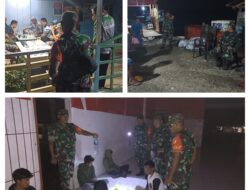 Patroli Malam Koramil 1308–07/Pagimana Jaga Keamanan Wilayah