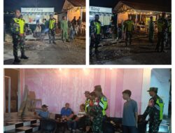 Koramil 1308–03/Batui Kembali Keliling Patroli Siskamling Bersama Linmas