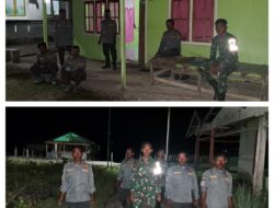 Patroli Malam Babinsa Koramil 09/Labongkurung, Pemuda Dan Masyarakat Diajak Jaga Ketertiban Desa