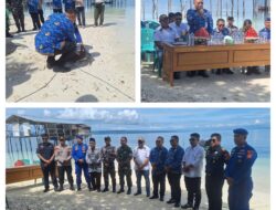 Tiga Penyu Hijau Dilepasliarkan Di Pantai Tungabe , Dandim 1308/LB Komitmen Lindungi Ekosistem Laut