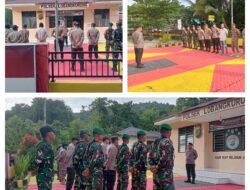 Danramil 09/Lobangkurung Bersama Kapolsek Labongkurung Hadiri Apel Gabungan Dalam Rangka Pengamanan Natal Tahun 2025 dan Tahun Baru 2026