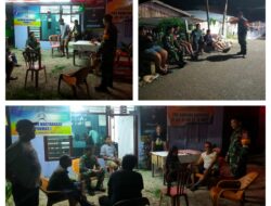 Menjelang Nataru Tahun 2025/2026 ,Dan Pos Koramil 01/Luwuk sambang warga Patroli Siskamling Dalam Rangka Keamanan Nataru