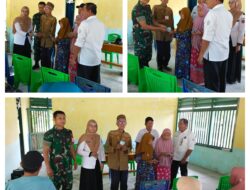 Di Desa Beringin Jaya, Babinsa Koramil 02/Bunta Turut Mendampingi Pembagian BLT DD TW-IV TA. 2025