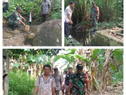 Atasi Krisis Air ,Babinsa dan Pemdes Survey Sumber Mata Air