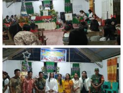 Personil Koramil 06/Lamala Melaksanakan Pengamanan Ibadah Malam Natal Di Gereja Bukit Sinai