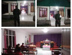 Babinsa Desa Bombanon Pengamanan Ibadah Menjelang Perayaan Natal Dan Tahun Baru