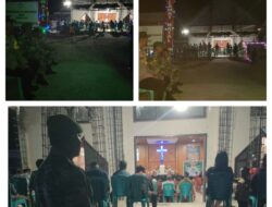 Perayaan Natal: Sinergi Bhabinkamtibmas, Babinsa, dan Masyarakat Jaga Gereja Betesta Simpangan