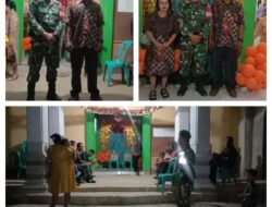 Ciptakan Suasana Nyaman Saat Ibadah Natal, Babinsa dan Masyarakat Lakukan Pengamanan