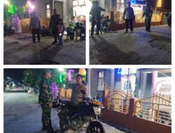 Babinsa Koramil 07/Pagimana bersama Bhabinkamtibmas Monitoring dan Pengamanan Ibadah Perayaan Natal di Gereja Makedonia Binsil