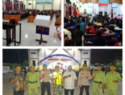 Babinsa Koramil 03/Batui Bersama Kasubsektor Batui selatan Amankan Ibadah Dan Perayaan Natal Di Gereja Musafir