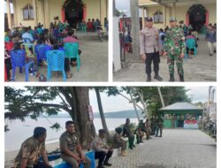 Babinsa Koramil 1308–04/Kintom Laksanakan PAM Giat Ibadah Gereja