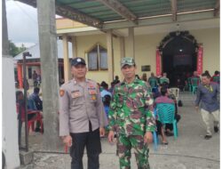 Babinsa Koramil 1308–04/Kintom Pengamanan Ibadah Menyambut Perayaan Natal