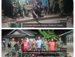 Patroli 3 Kecamatan Malam Hari, Koramil 05/Balantak Bersama Komcad dan Masyarakat Tegaskan Komitmen Jaga Kamtibmas