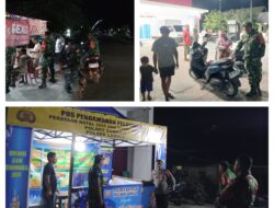 Hindari Terjadinya Kejahatan Babinsa Koramil 06/Lamala Patroli Malam Guna Pastikan Wilayah Binaan Aman
