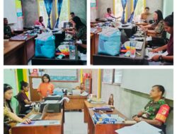 Babinsa Komsos Dengan Perangkat Desa Membahas Tentang Keamanan dan Tahun Baru 2026 Di Wilayah Desa Binaan.