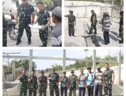 IRDAM XXIII/Palaka Wira Didampingi Dandim 1308/LB  Tinjau Progres Pembangunan Gerai KDKMP di Wilayah Kodim 1308/LB