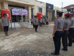 Kapolres Aceh Tamiang Pimpin Upacara Korp Raport Personil