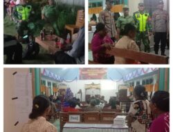 Pengamanan Ibadah Akhir Tahun oleh Babinsa Koramil 03/Batui Ciptakan Suasana Aman