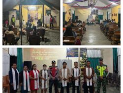 Babinsa Koramil 03/Batui Laksanakan Pengamanan Ibadah Tutup Tahun 2024 di Gereja Jemaat Per.Efrata