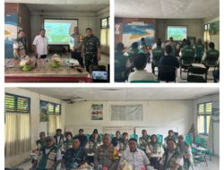 Dihadiri Presiden RI Secara Virtual, Danramil 07/Pagimana Bersama Instansi Terkait Sukseskan Panen Raya Padi