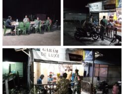 Patroli Malam Babinsa Koramil Kelurahan Kalaka dan Linmas Perkuat Keamanan Warga Kalaka